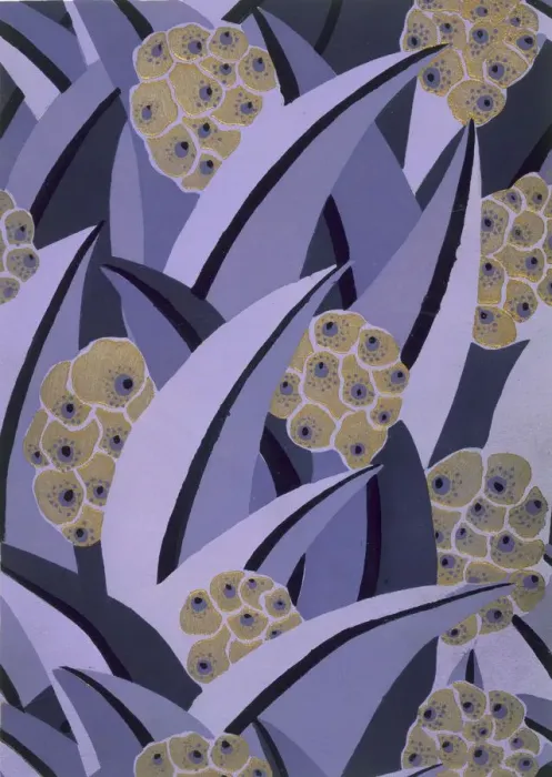 Framed Print : Wallpaper design by Maison Gaillard, pub. 1930. Creator: French School (20th Century) Framed Print : Wallpaper design by Maison Gaillard, pub. 1930. Creator: French School (20th Century)