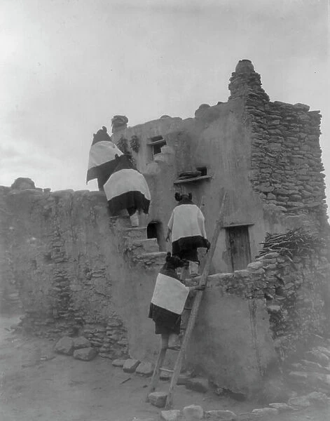 Walpi homes-Hopi, c1907. Creator: Edward Sheriff Curtis
