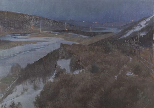 Walpurgis Night in Bergslagen, Grangarde in Dalarna, 1896