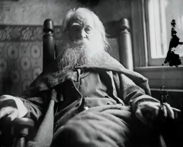 Framed Print : Walt Whitman in Camden, N. J. c. 1891. Creator: Thomas Eakins Framed Print : Walt Whitman in Camden, N. J. c. 1891. Creator: Thomas Eakins