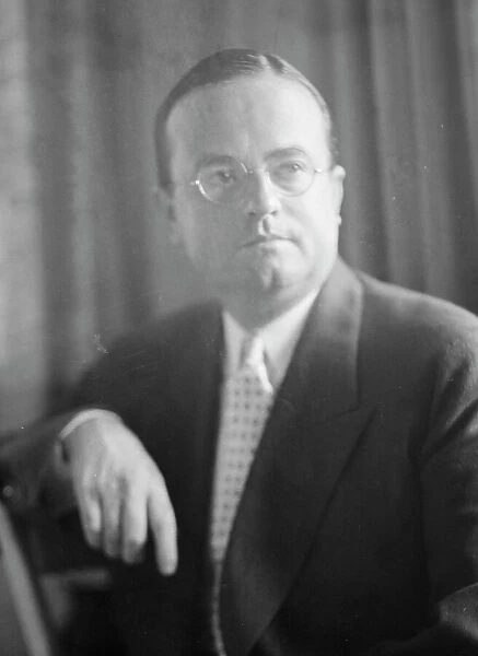 Walter D. Fletcher, portrait photograph, 1933 or 1934. Creator: Arnold Genthe
