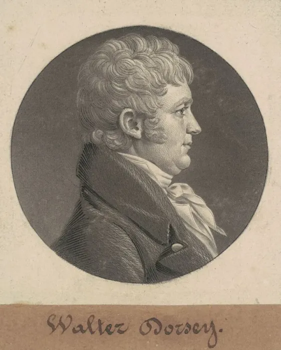 Framed Print : Walter Dorsey, 1804. Creator: Charles Balthazar Julien Fevret de Saint-Memin Framed Print : Walter Dorsey, 1804. Creator: Charles Balthazar Julien Fevret de Saint-Memin