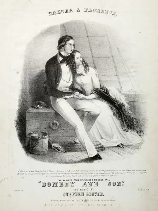 Framed Print : Walter and Florence - Sheet Music Cover. Creator: Winslow Homer (American, 1836-1910) Framed Print : Walter and Florence - Sheet Music Cover. Creator: Winslow Homer (American, 1836-1910)