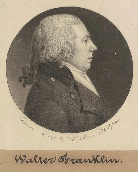 Walter Franklin, 1799. Creator: Charles Balthazar Julien Fevret de Saint-Memin