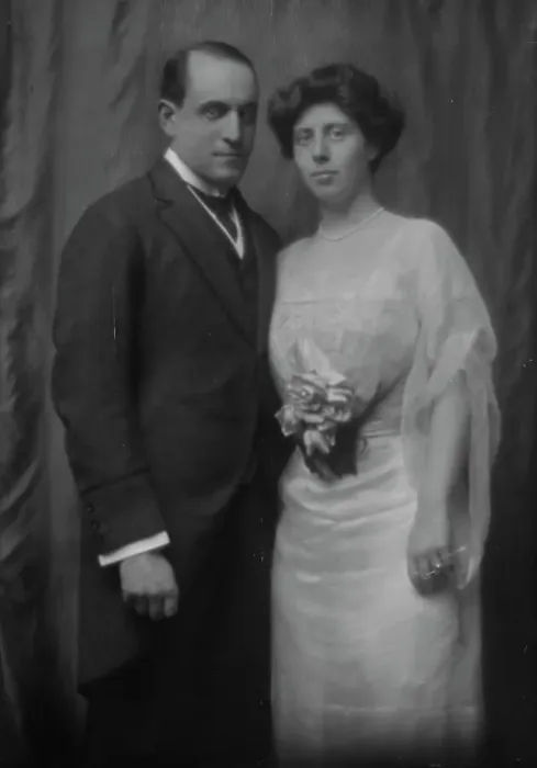 Framed Print : Walter, H.D. Mr. and Miss Gans, portrait photograph, 1912 Dec. 1. Creator: Arnold Genthe Framed Print : Walter, H.D. Mr. and Miss Gans, portrait photograph, 1912 Dec. 1. Creator: Arnold Genthe