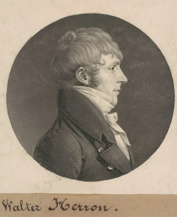 Framed Print : Walter Herron, 1808. Creator: Charles Balthazar Julien Fevret de Saint-Memin Framed Print : Walter Herron, 1808. Creator: Charles Balthazar Julien Fevret de Saint-Memin