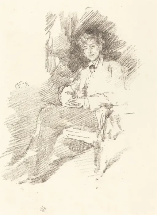 Framed Print : Walter Sickert, 1895. Creator: James Abbott McNeill Whistler Framed Print : Walter Sickert, 1895. Creator: James Abbott McNeill Whistler