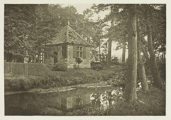 Walton and Cottons Fishing House, Beresford Dale, 1880s. Creator: Peter Henry Emerson