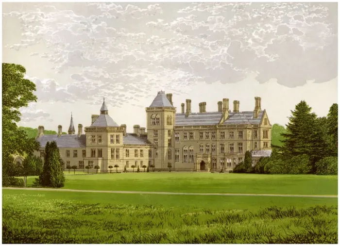 Framed Print : Walton Hall, Warwickshire, home of Baronet Mordaunt, c1880 Framed Print : Walton Hall, Warwickshire, home of Baronet Mordaunt, c1880