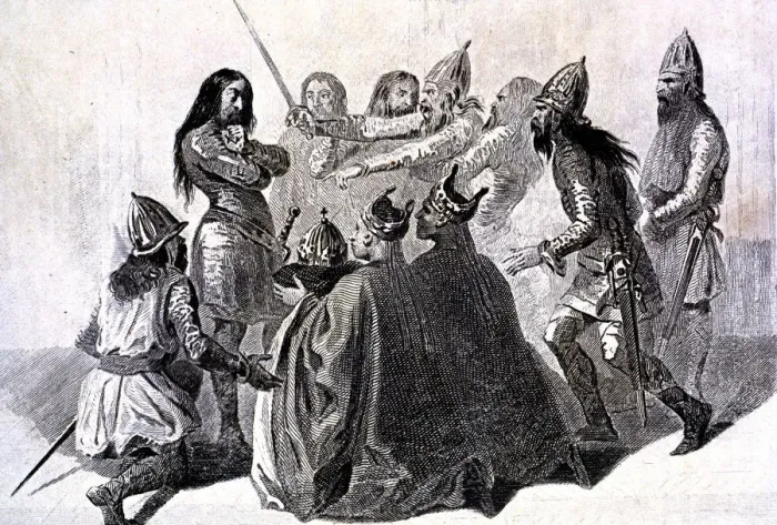 Framed Print : Wamba (- 688), Visigothic king (672-680), chosen as king in 672 Framed Print : Wamba (- 688), Visigothic king (672-680), chosen as king in 672