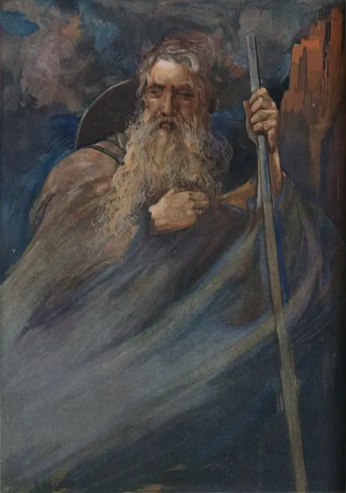 Framed Print : The Wanderer, c1900 (1902). Artist: Charles Robinson Framed Print : The Wanderer, c1900 (1902). Artist: Charles Robinson