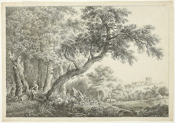 Wanderer Resting in the Forest, n.d. Creator: Martin von Molitor