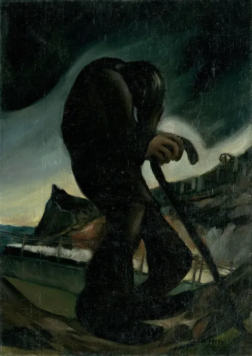 Framed Print : Wandering Jew (Ahasver), 1927. Creator: Palugyay; Zoltan (1898-1935) Framed Print : Wandering Jew (Ahasver), 1927. Creator: Palugyay; Zoltan (1898-1935)