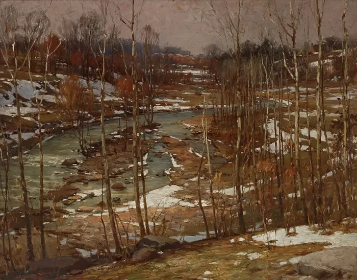 Framed Print : Wane of Winter, 1914. Creator: John Elwood Bundy Framed Print : Wane of Winter, 1914. Creator: John Elwood Bundy
