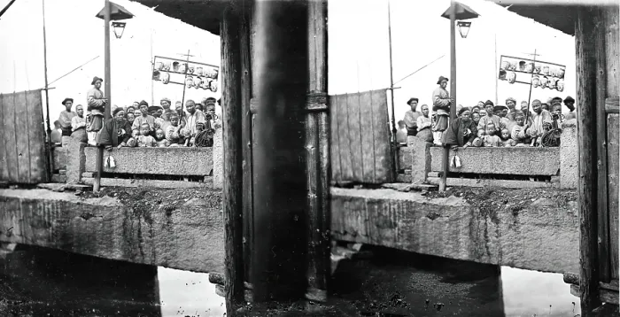 Framed Print : Wanshou Bridge, Fuzhou (Foochow), Fukien province, China, 1870 / 1871. Creator: John Thomson Framed Print : Wanshou Bridge, Fuzhou (Foochow), Fukien province, China, 1870 / 1871. Creator: John Thomson