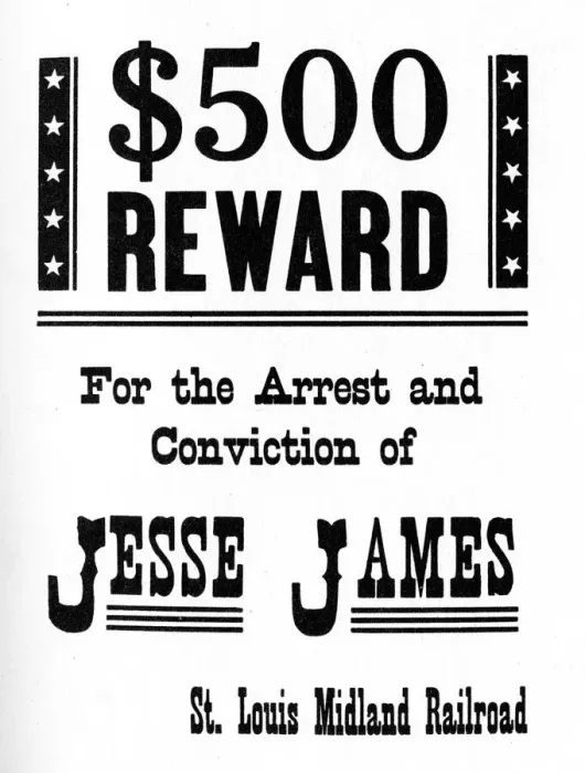 Framed Print : Wanted poster, c1868-1882 (1954) Framed Print : Wanted poster, c1868-1882 (1954)