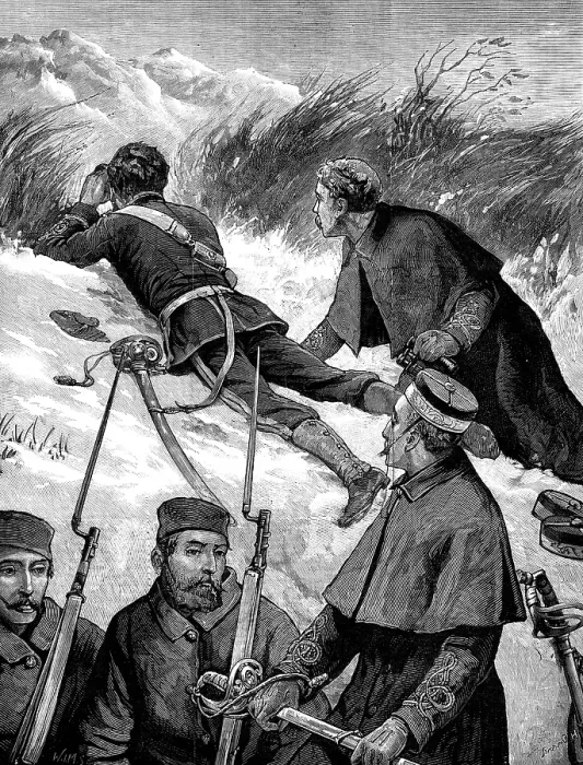 Framed Print : The War in Afghanistan: reconnoitring, 1880. Creator: W. I. Mosses Framed Print : The War in Afghanistan: reconnoitring, 1880. Creator: W. I. Mosses