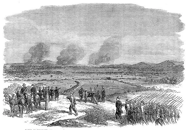 The War in America: march of Kershaw's and Fitz Lee's divisions of the Confederate Army..., 1864. Creator: Unknown