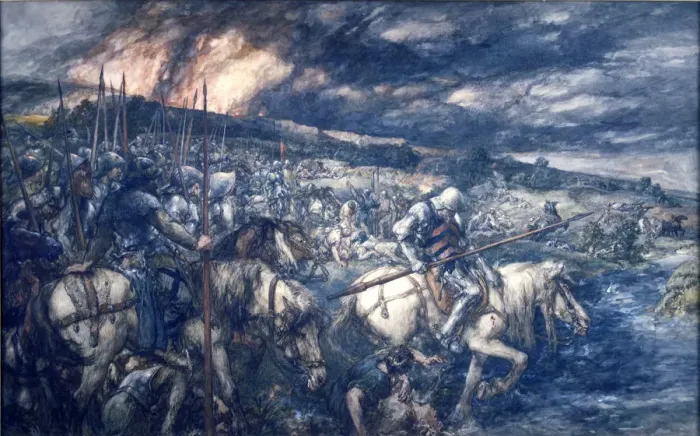 Framed Print : War: after the Battle, 1888. Artist: Sir John Gilbert