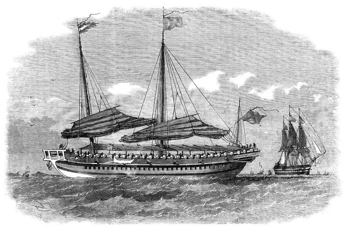 Framed Print : The War in China - Chinese Modern Junk of War: Second Class, 1857. Creator: Unknown Framed Print : The War in China - Chinese Modern Junk of War: Second Class, 1857. Creator: Unknown