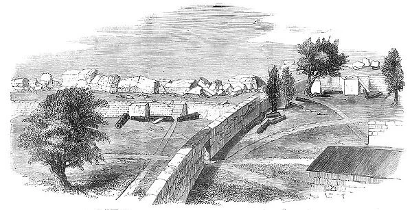 The War with China - Interior of the Anunghoy Bogue Forts, sketched after their demolition... 1857. Creator: Unknown