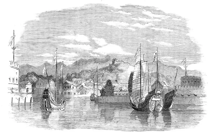Framed Print : The War in China - The Port of Shanghai, 1857. Creator: Unknown
