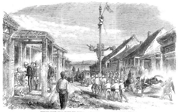 The War in China - Punjaub-street, or La Grande Rue, Pehtang... 1860. Creator: Unknown
