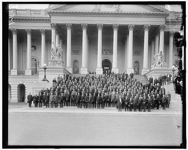 War Congress on Capitol Steps, between 1910 and 1920. Creator: Harris & Ewing. War Congress on Capitol Steps, between 1910 and 1920. Creator: Harris & Ewing
