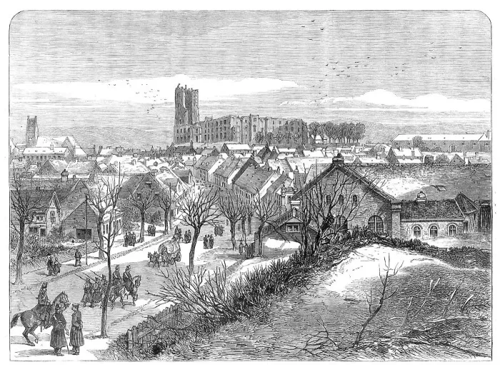 Framed Print : The War in Denmark: Kolding, Jutland, the head-quarters of the Allied armies... 1864. Creator: Unknown Framed Print : The War in Denmark: Kolding, Jutland, the head-quarters of the Allied armies... 1864. Creator: Unknown