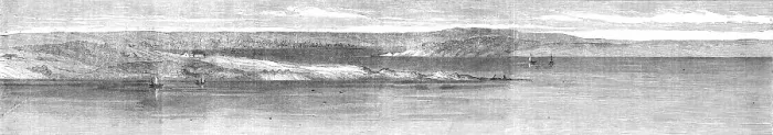 Framed Print : The War in Denmark: the Little Belt and Shore of Jutland, viewed from the Island of Funen, 1864. Creator: Unknown Framed Print : The War in Denmark: the Little Belt and Shore of Jutland, viewed from the Island of Funen, 1864. Creator: Unknown