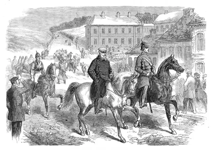 Framed Print : The War in Denmark: Marshal von Wrangel, the Prussian Commander-In-Chief, at Hadersleben... 1864. Creator: Unknown Framed Print : The War in Denmark: Marshal von Wrangel, the Prussian Commander-In-Chief, at Hadersleben... 1864. Creator: Unknown