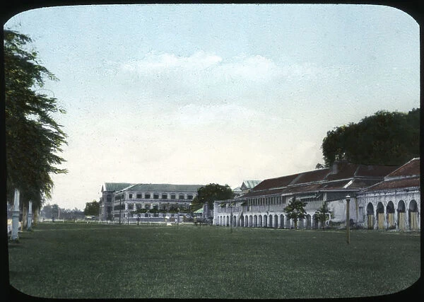 War department buildings and military college, Bangkok, Siam
