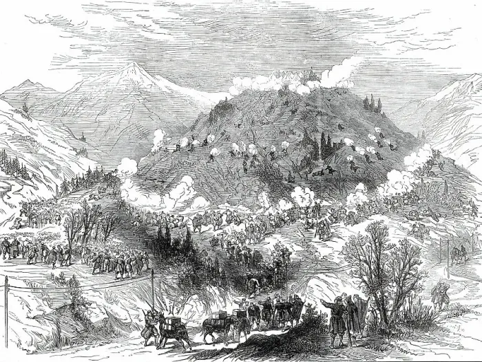 Framed Print : The War in the Herzegovina: Battle of January 20....1876. Creator: Unknown Framed Print : The War in the Herzegovina: Battle of January 20....1876. Creator: Unknown