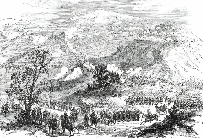 Framed Print : The War in the Herzegovina: the Battle of January 26...1876. Creator: Unknown Framed Print : The War in the Herzegovina: the Battle of January 26...1876. Creator: Unknown