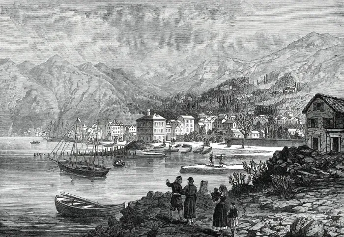 Framed Print : The War in the Herzegovina: Risano, Dalmatia, 1876. Creator: Unknown Framed Print : The War in the Herzegovina: Risano, Dalmatia, 1876. Creator: Unknown