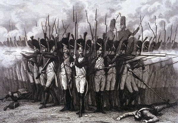War of Independence, the French infantry at the Battle of Bailen forming to defend
