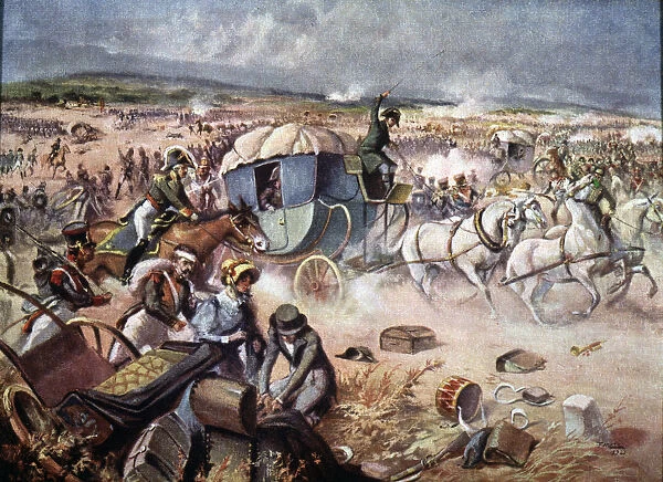 War of Independence, French retreat with King Jose Bonaparte after being defeated