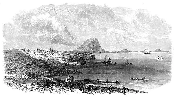 The War in New Zealand: Tauranga Harbour, with the camp of the head-quarters of the 68th..., 1864. Creator: Unknown