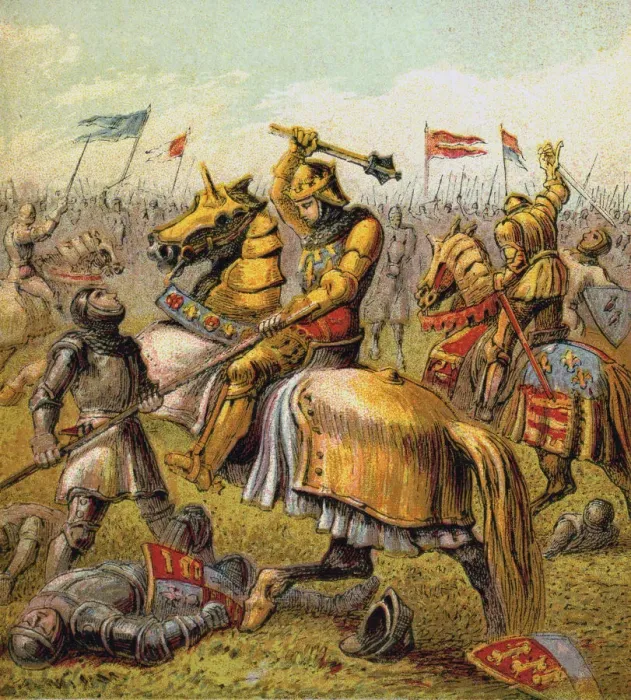 Framed Print : The War Of The Roses, 1455-1485, (c1850) Framed Print : The War Of The Roses, 1455-1485, (c1850)
