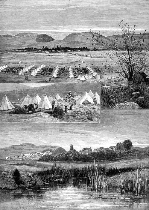 Framed Print : War sketches in South Africa: 1. Pretoria, capital of the Transvaal. 2. Heidelberg, Transvaal, 1881. Creator: Unknown Framed Print : War sketches in South Africa: 1. Pretoria, capital of the Transvaal. 2. Heidelberg, Transvaal, 1881. Creator: Unknown