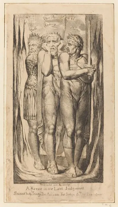 Framed Print : War (The Accusers of Theft, Adultery, Murder), c. 1803 / 1810. Creator: William Blake Framed Print : War (The Accusers of Theft, Adultery, Murder), c. 1803 / 1810. Creator: William Blake