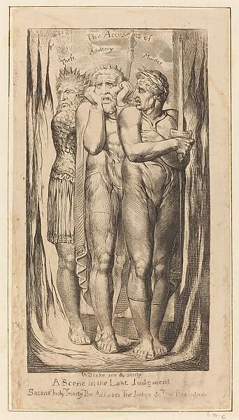 War (The Accusers of Theft, Adultery, Murder), c. 1803  /  1810. Creator: William Blake