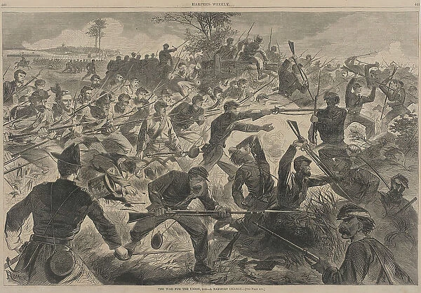 The War for the Union - A Bayonet Charge, 1862. Creator: Unknown