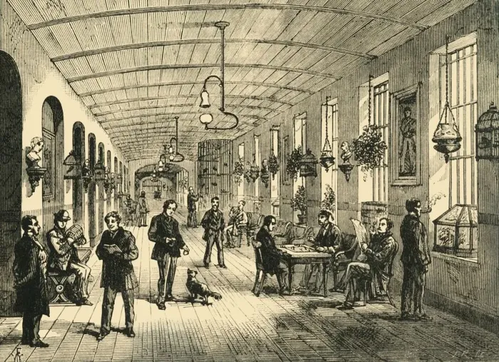 Framed Print : A Ward in Bethlehem Hospital, (c1878). Creator: Unknown Framed Print : A Ward in Bethlehem Hospital, (c1878). Creator: Unknown
