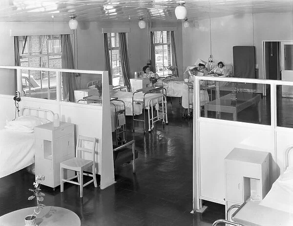 Ward One at the Montague Hospital in Mexborough, South Yorkshire, 1959