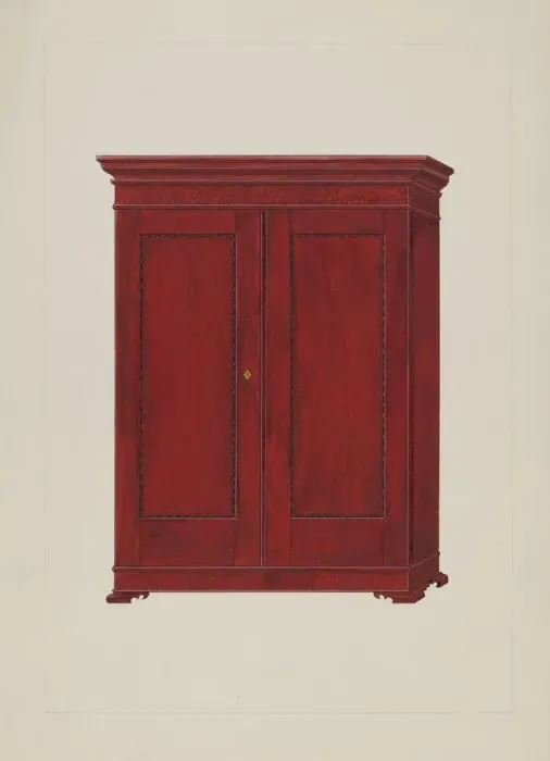 Framed Print : Wardrobe, c. 1937. Creator: George Fairbanks Framed Print : Wardrobe, c. 1937. Creator: George Fairbanks