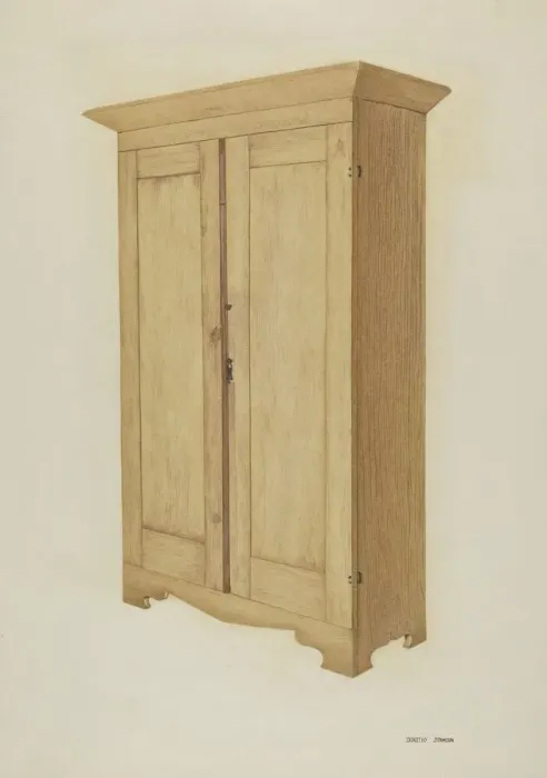 Framed Print : Wardrobe, c. 1940. Creator: Dorothy Johnson Framed Print : Wardrobe, c. 1940. Creator: Dorothy Johnson