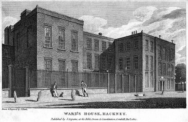 Wards House, Hackney, London, 1805. Artist: Samuel Rawle