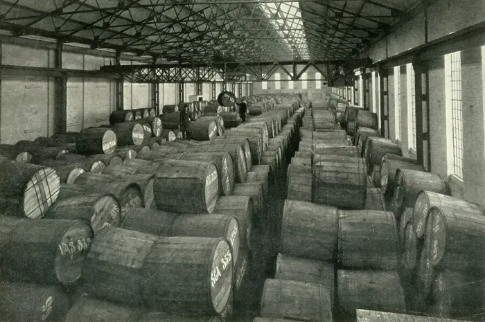 Framed Print : In the Warehouses of the P.L.A. with their Accommodation for a Million Tons -Tobacco... 1937. Creator: Unknown. In the Warehouses of the P.L.A. with their Accommodation for a Million Tons -Tobacco... 1937. Creator: Unknown Framed Print : In the Warehouses of the P.L.A. with their Accommodation for a Million Tons -Tobacco... 1937. Creator: Unknown. In the Warehouses of the P.L.A. with their Accommodation for a Million Tons -Tobacco... 1937. Creator: Unknown