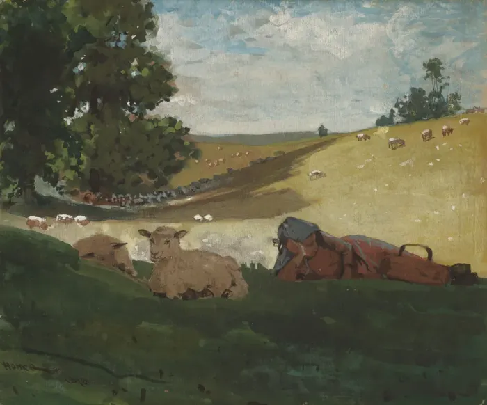 Framed Print : Warm Afternoon, 1878. Creator: Winslow Homer Framed Print : Warm Afternoon, 1878. Creator: Winslow Homer